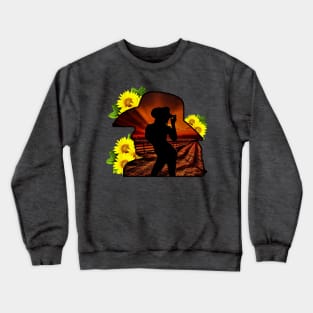 Sunflower Cowgirl Crewneck Sweatshirt